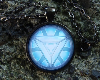 Glowing necklace Glow in the dark Personalized superhero Glowing jewelry Glowing in the dark pendant Super hero Jewelry Gifts for men
