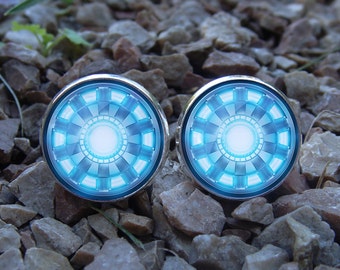 Glowing cufflinks Superhero cuff links Glow in the dark Superhero cufflinks Glow Cufflinks Glows super hero cufflinks Personalized cufflinks