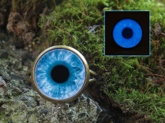 Glowing Ring Blue Eye Glow In The Dark Blue Eye Eye Ring Etsy Glowing Ring Blue Eye Glow In The Dark Blue Eye Eye Ring Etsy