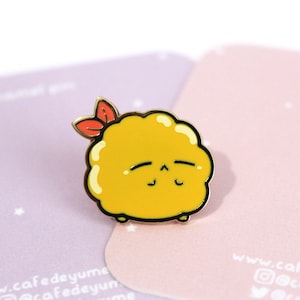 Tempura Buddy Enamel Pin, cute, kawaii, gift, lapel pin, sushi, shrimp