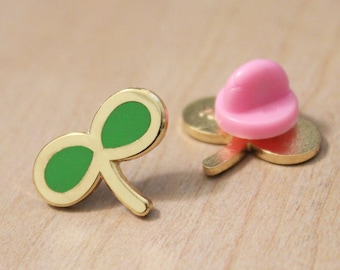 Spillo smalto sprout carino kawaii pianta spilla bavero