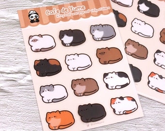 Kitty Loaf Sticker Sheet | Waterproof Vinyl | Journaling