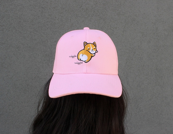 baby pink baseball cap