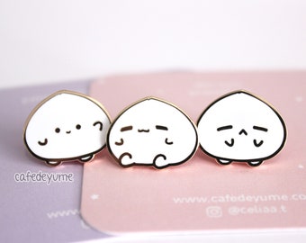 Bao Buddies Dim Sum Enamel Pin, cute, kawaii, gift, lapel pin charsiu chashu bao