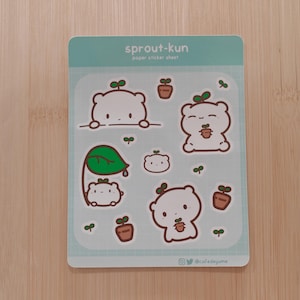 Feuille d'autocollants Sprout Kun | Journalisation