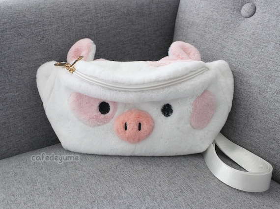 Strawberry Cow Fluffy Fanny Pack Etsy