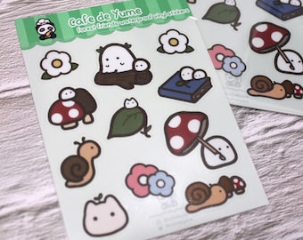 Forest Friends Sticker Sheet | Waterproof Vinyl | Journaling