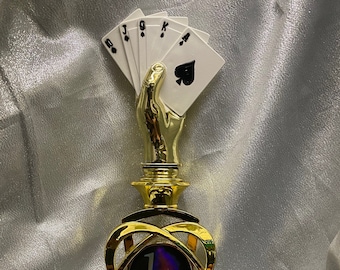 Poker Trophy 12" with Engraving