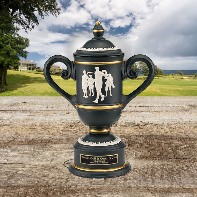 Golf Trophy 11.75 Golfing Resin Cup Golfing Trophy Etsy