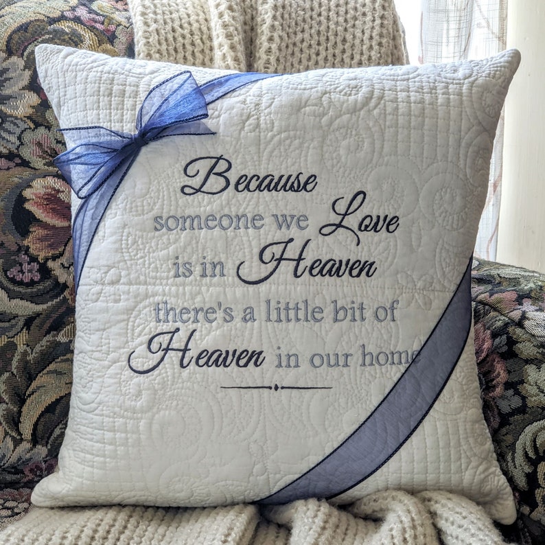 Because Someone We Lovesympathy Pillow Memorial Pillow Etsy
