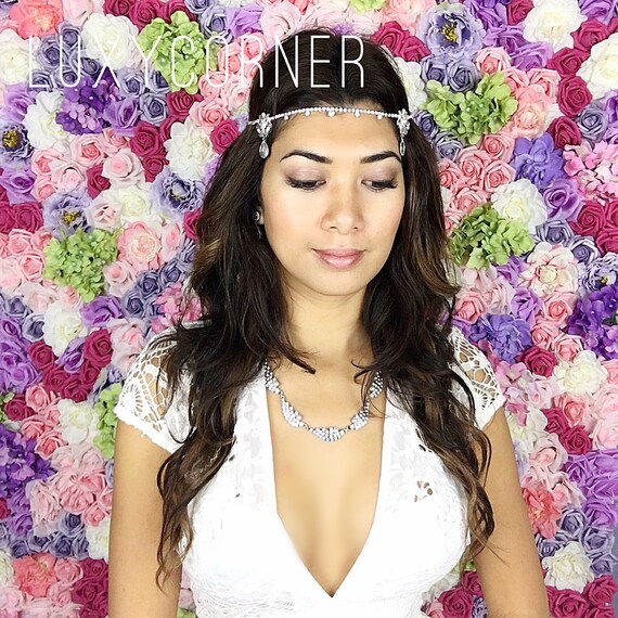 Sale Kardashian Wedding Headpiece Earrings Set Tiara Headband Etsy
