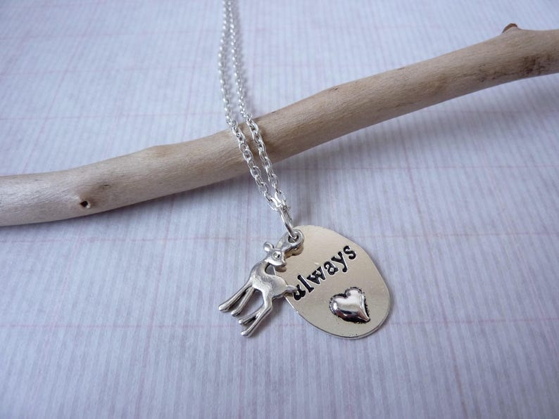 Always Doe Pendant Necklace Love Token Petronas Necklace.