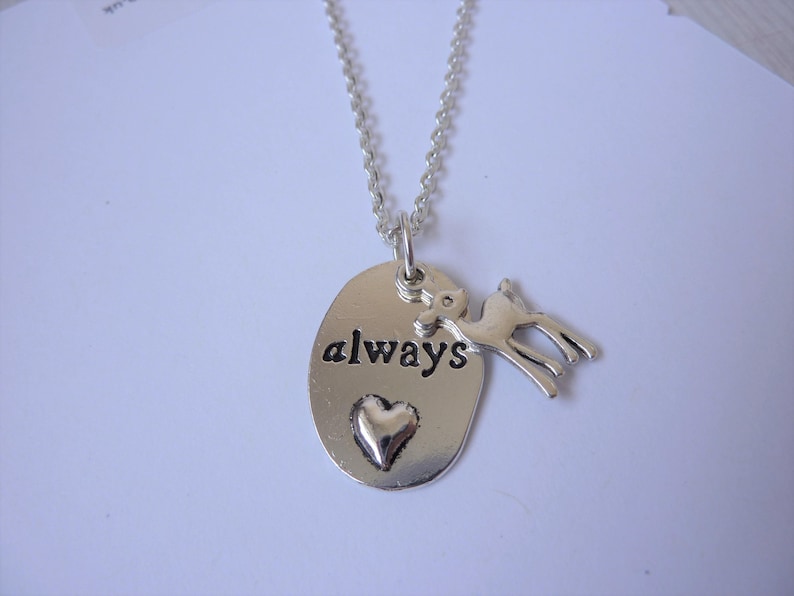 Always Doe Pendant Necklace Love Token Petronas Necklace.
