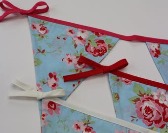 Floral Bunting, Nursery bunting, Baby bunting, Bedroom bunting, Bunting, tea party bunting, Wedding bunting, Cath Kidston style bunting
