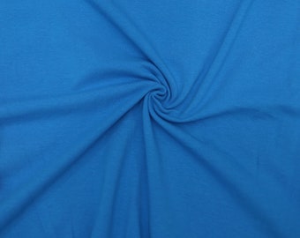 JERSEY KNIT FABRIC solid color royal blue Width 160 cm 220GM