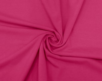 KNIT Fabric: Dark Fuchsia Cotton Spandex. Pricing by the 1/2 yard
