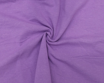 KNIT Fabric: Lilac Cotton Spandex knit. Pricing by the 1/2 yard