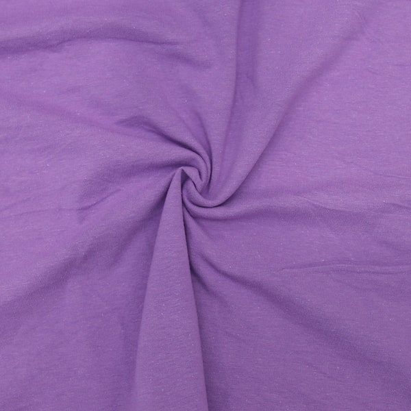 KNIT Fabric: Lilac Cotton Spandex knit. Sold in 1/2 Yard Increments