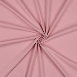 Rose Organic Cotton Spandex Knit. Sold in 1/2 Yard Increments