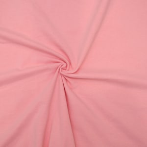 KNIT Fabric: Ballet Pink Cotton Spandex knit. Sold in 1/2 Yard Increments