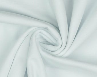 White Organic Cotton Spandex Knit. Sold in 1/2 Yard Increments