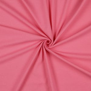 Pink Organic Cotton Spandex Knit. Sold in 1/2 Yard Increments