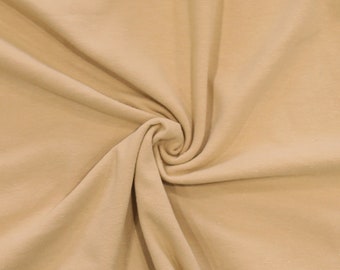 Natural Modal Linen Spandex Fabric Jersey Knit By the Yard [Shirt, Tanks, Pant, Nightgown, Undergarment]