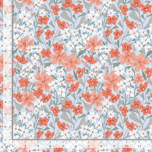 Dear Stella Floral Hearts Quilting Cotton. Sold by the 1/2 yard