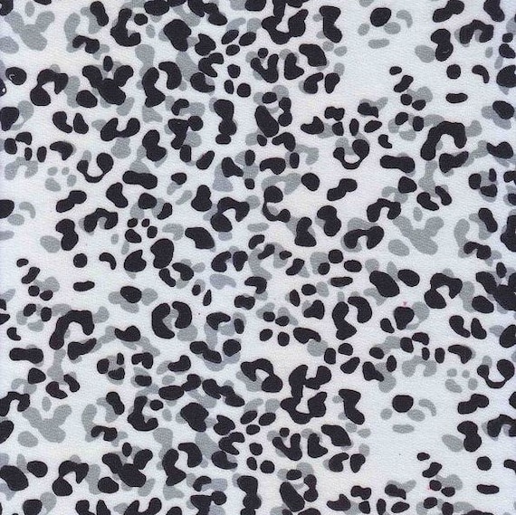 Rayon Leopard Print French Terry Fabric Sunset Studio French Terry