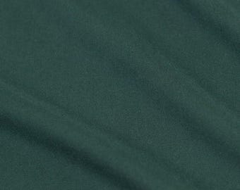 Hunter Green Rayon Challis. Pricing by the 1/2 yard