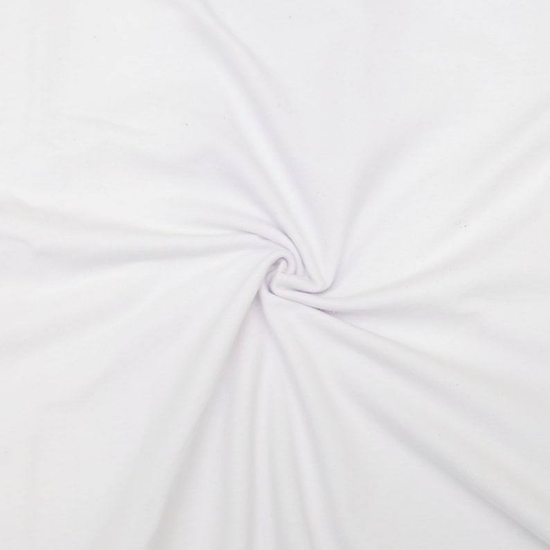May include: White fabric with a smooth texture and a soft, drapey feel. The fabric is folded and creased, creating a natural, organic look.