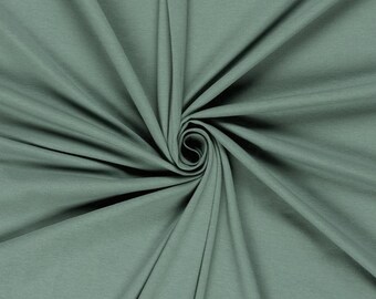 Old Green Heavyweight Cotton Spandex knit. Pricing by the 1/2 yard
