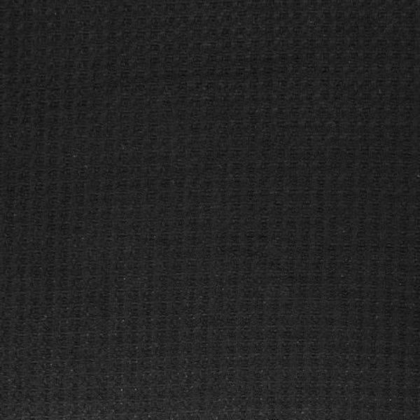 KNIT Fabric: Black Waffle Knit fabric. Sold by the 1/2 yard