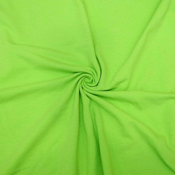 KNIT Fabric: Lime Cotton Spandex. Sold in 1/2 Yard Increments