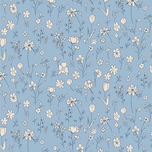 Art Gallery The Blue Fairy Quilting Cotton. Sold by the 1/2 yard