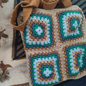 Granny Square Crochet Bag