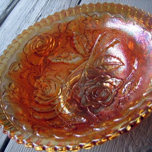 Mid-Century Carnival Glass Bowl (Reference B, Storage Box #2)