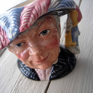 Vintage Royal Doulton Pearly Queen Character Jug, Large 7.25&quot;