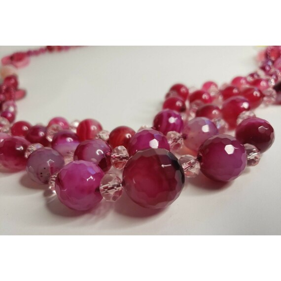 Pink gemstone Necklace 26 inches - image 7