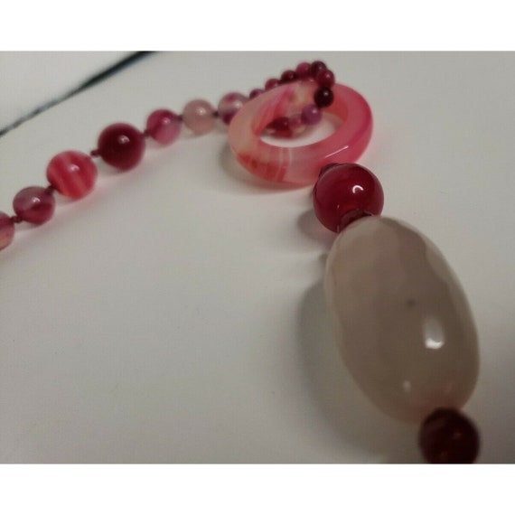 Pink gemstone Necklace 26 inches - image 10