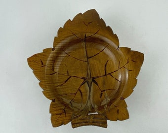 Reuge drehbare Spieluhr aus geschnitztem Holz, Blattdesign, spielt Dr. Schiwago Laras-Thema