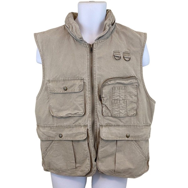 Banana Republic Safari Vest, Travel Gear, Photographers Vest, Fishing, Mens Size M