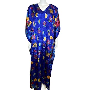 Bobbie Brooks Floral Kaftan Dress Womens One Size, Mrs Roper Caftan
