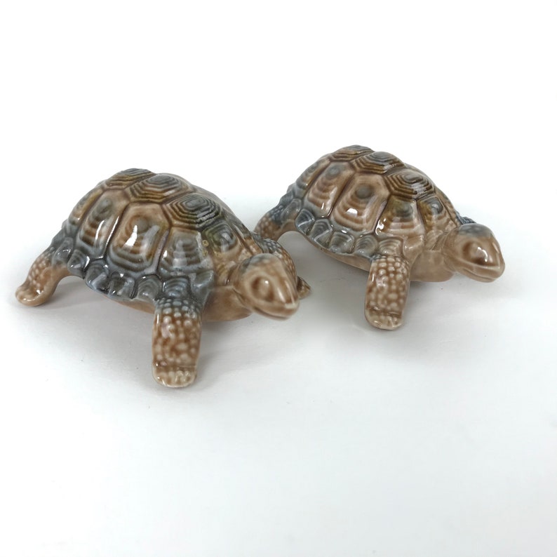Set of 2 Wade Porcelain Turtle Tortoise Figurines | Etsy