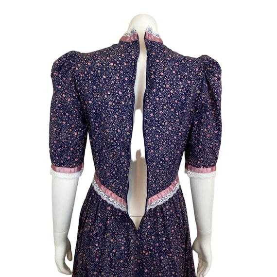 Handmade Maxi Dress, Purple Floral, Puff Sleeves,… - image 7