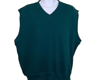 Snake Eyes Apparel Golf Sweater Vest Mens 2XL, Green, V Neck ,Pullover Jumper