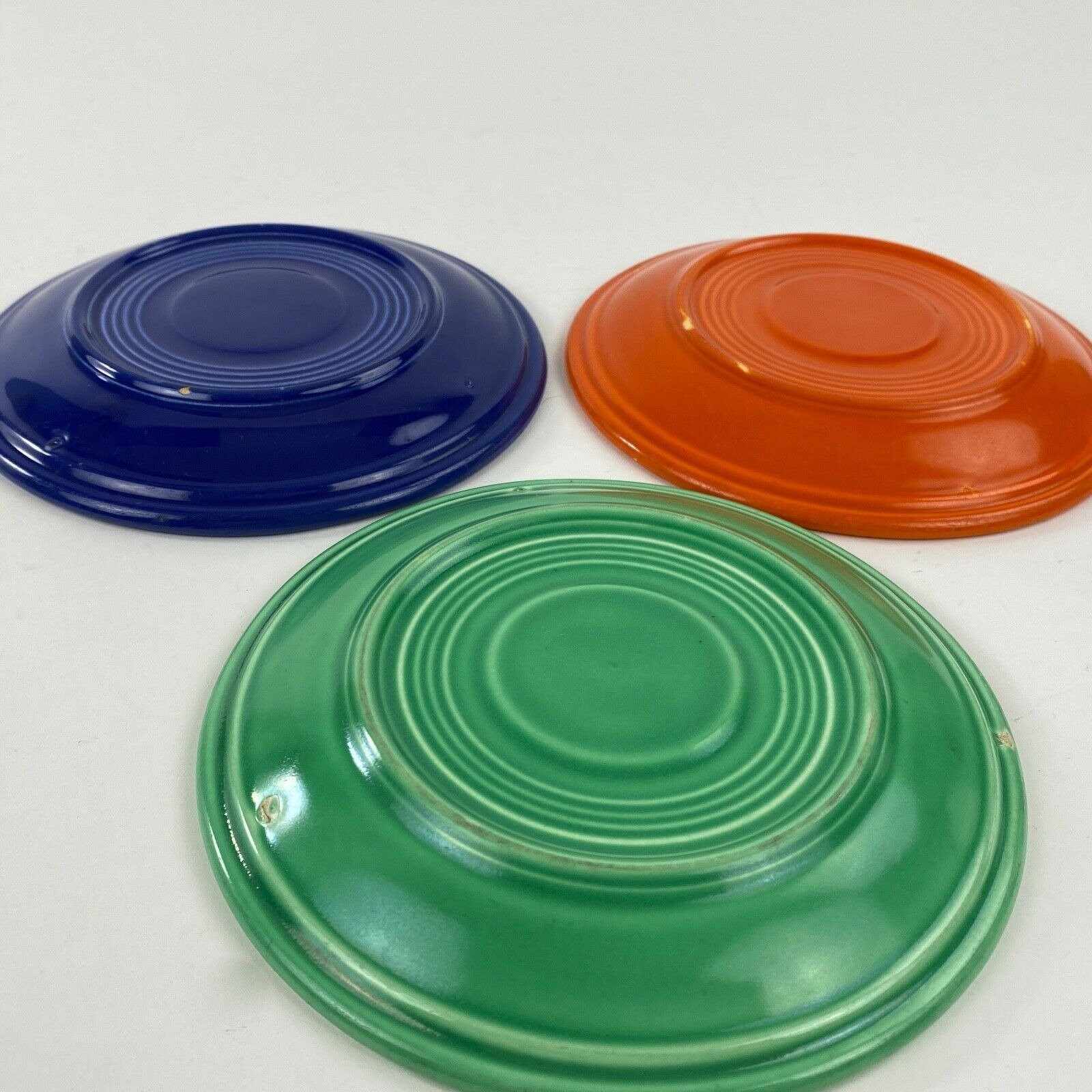 Fiesta Fiestaware Saucers Lot of 3 Green Blue Red 6 Etsy UK