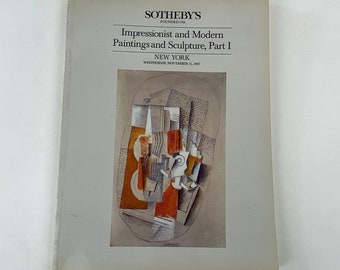 1987 Sotheby's Impressionists and Modern Paintings & Sculpture Teil 1, Taschenbuchkatalog
