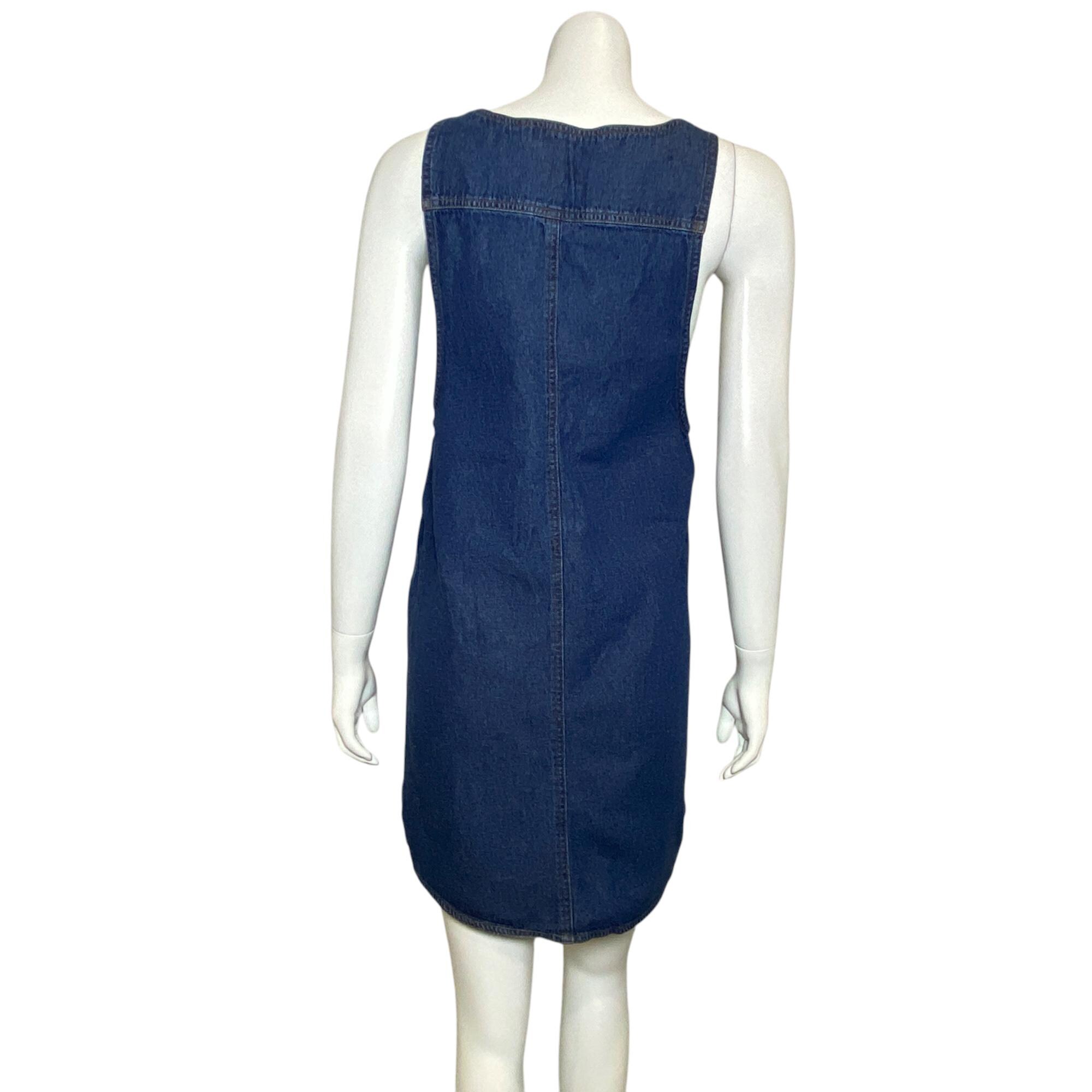Avon Style Denim Jean Mini Dress Womens Size S, Zipper Front, Sleeveless,  Blue - Etsy