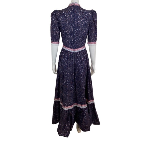 Handmade Maxi Dress, Purple Floral, Puff Sleeves,… - image 5